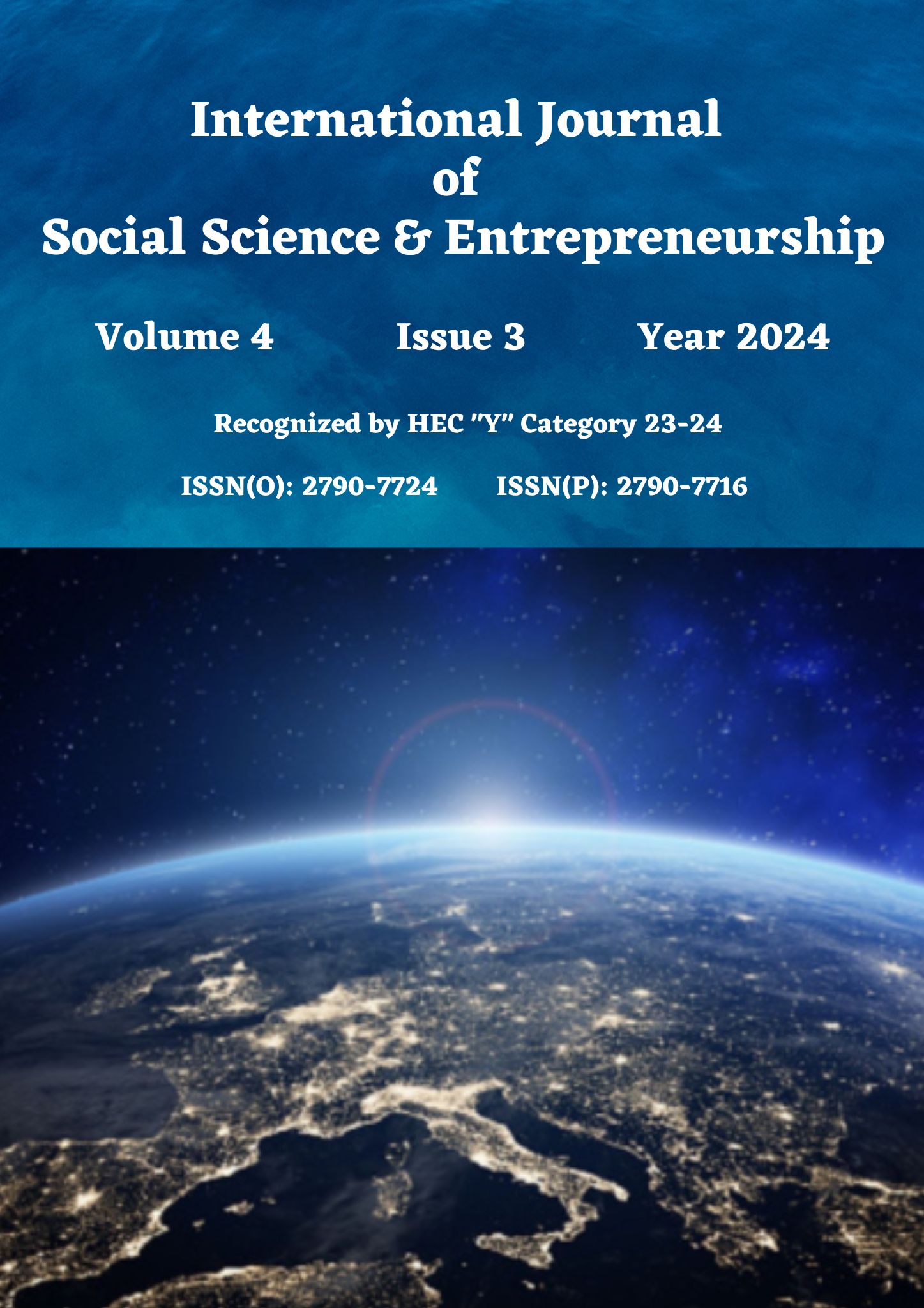 					View Vol. 4 No. 3 (2024): International journal of Social Science and Entrepreneurship (IJSSE)
				