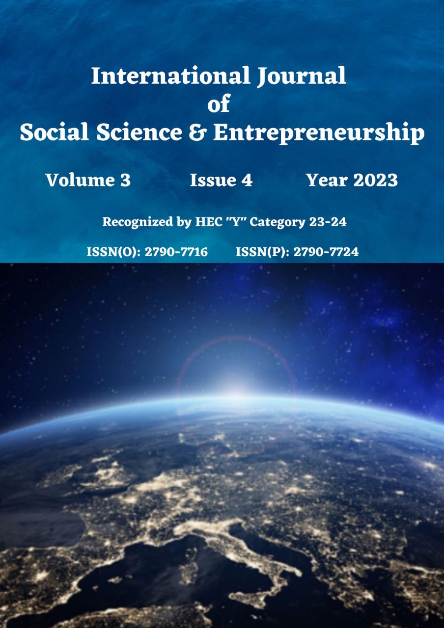 					View Vol. 3 No. 4 (2023): International journal of Social Science and  Entrepreneurship
				